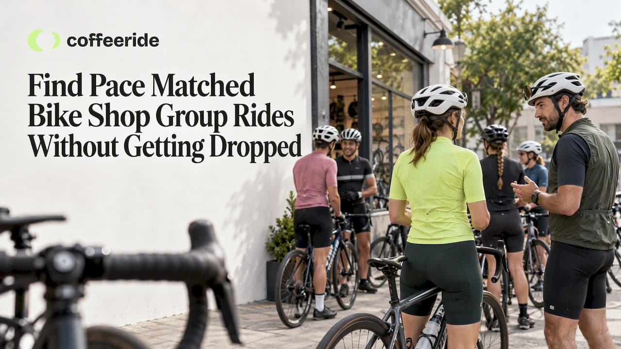 Find Pace Matched Bike Shop Group Rides Without Getting Dropped